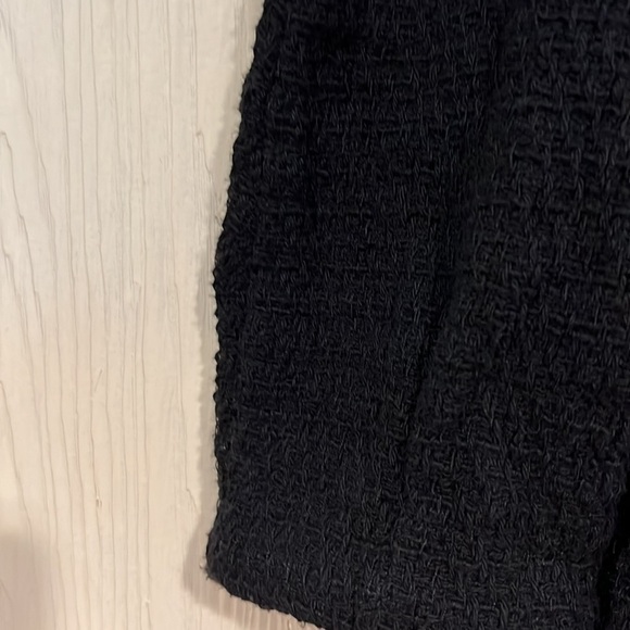 𝅺trf ZARA BLACK SHORT TOP WITH FRINGE SIZE SMALL - Picture 5 of 9